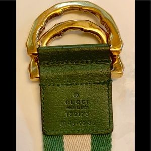 Vintage Gucci Bamboo Adjustable Belt